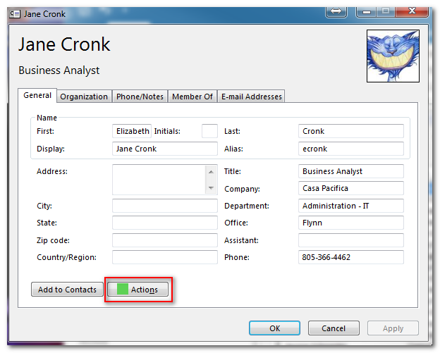 Address Book in Outlook Casa Pacifica Help Center